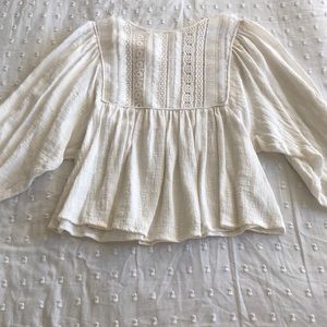 Altard state white top with lace details